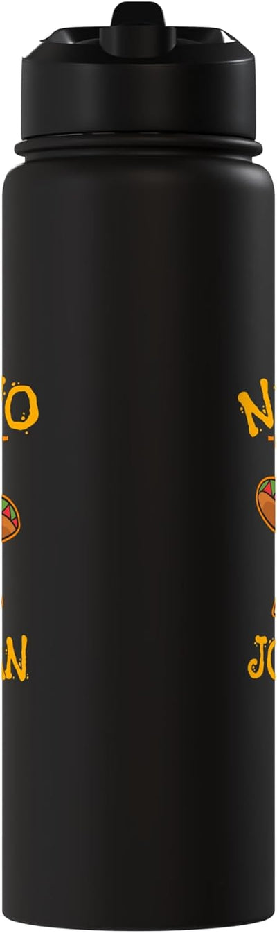 Botella agua acero inox personalizada nombre taco