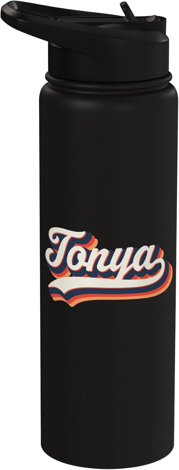 Botella agua acero inox personalizada 70s retro