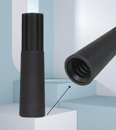 Adaptador escobilla goma ajuste cónico 2 pzas negro