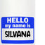 Botella de agua aislada de acero inoxidable con nombre Silvana