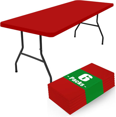 6 Pzas Manteles Spandex Elásticos 8pulg Para Picnic Exteriores