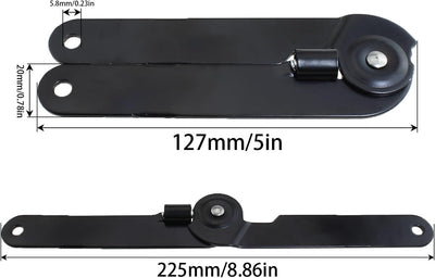 Bisagra plegable acero frío multifuncional 9pulg 180grados