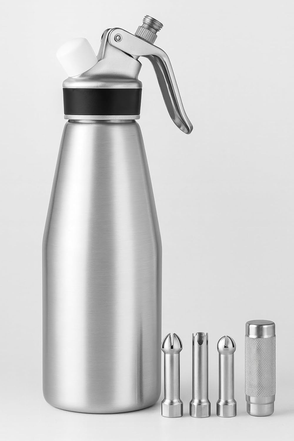 Dispensador crema batida aluminio acero inox 16.9oz varios colores