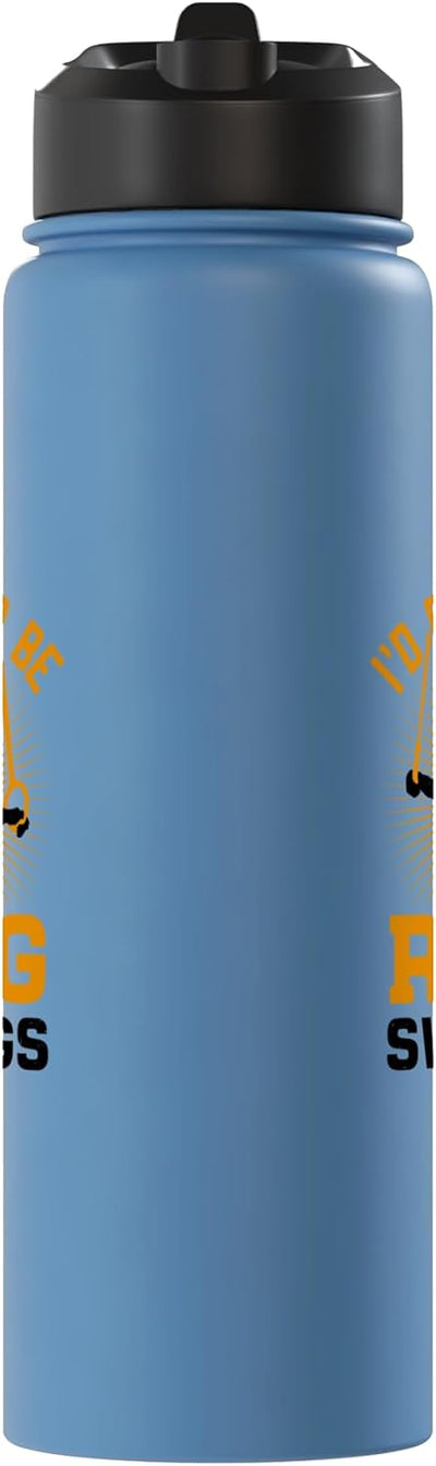 Botella agua acero inox aislada diseño gimnasia