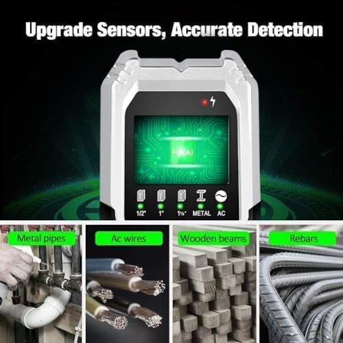 Escáner pared 5en1 multifuncional con pantalla LCD y alarma