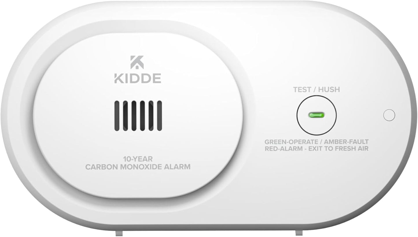 Detector CO Kidde batería 10 años LED 85 dB