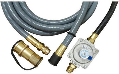 Manguera gas natural regulador parrilla propano 6pulg 10ft gris