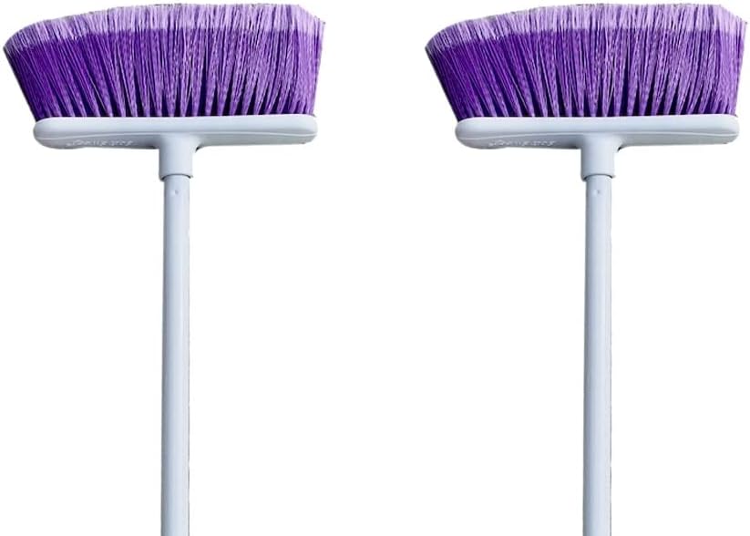 Escoba magnética suave 2unid morado para madera y suelos