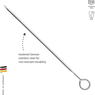 Set 6 brochetas acero inox 11.8pulg fabricado Alemania