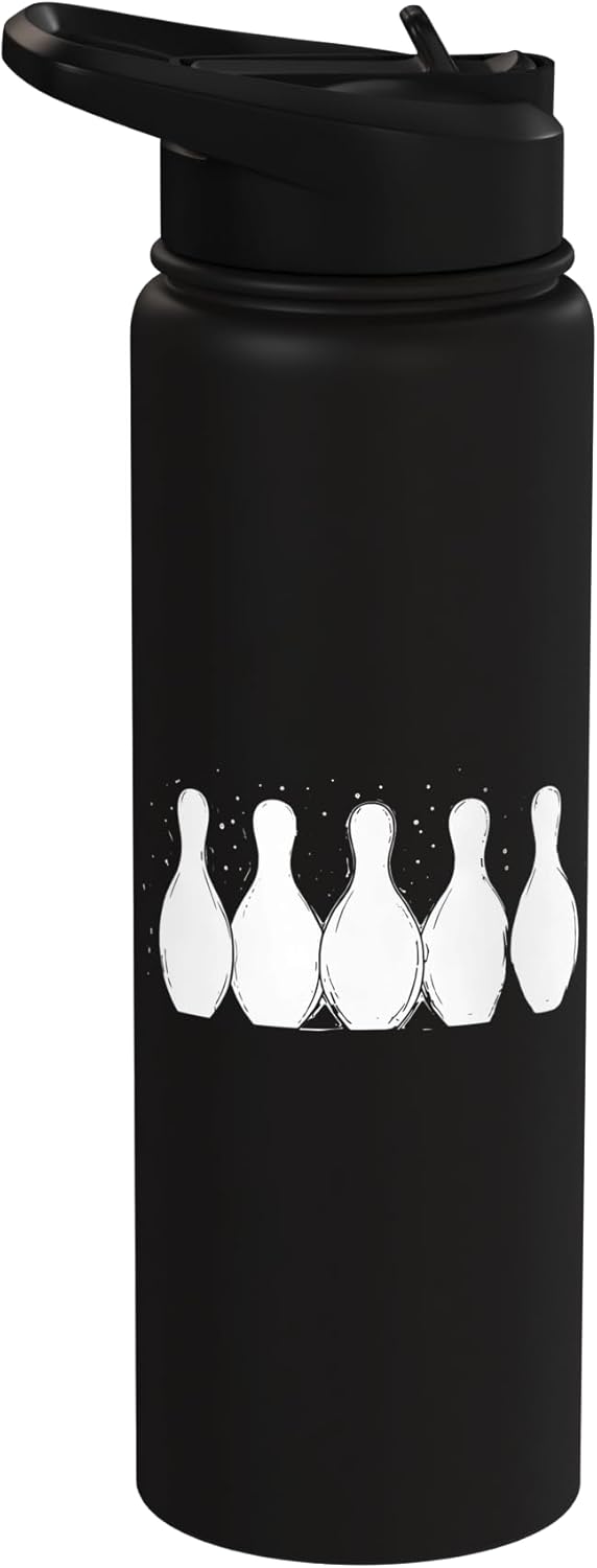 Botella de agua acero inoxidable aislada para bowling