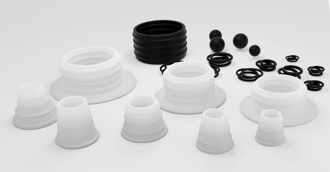 Set ojales silicona para cachimba grande