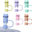 6 Tapas Silicona Gato para Vasos 40oz con Popote