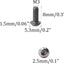 Set 100 Tornillos Acero Inox M3x8mm