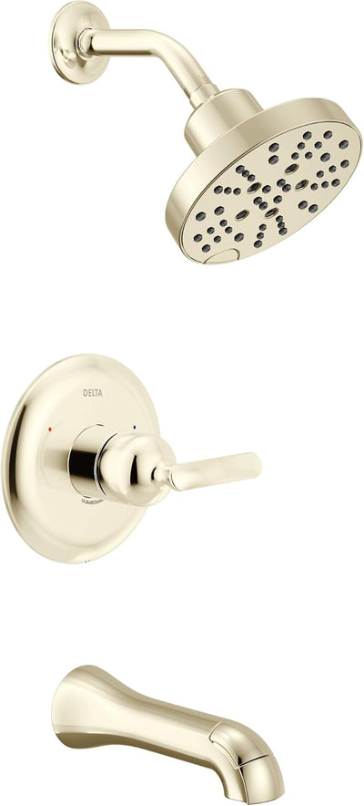 Juego grifo bañera ducha níquel pulido Lumicoat T14445
