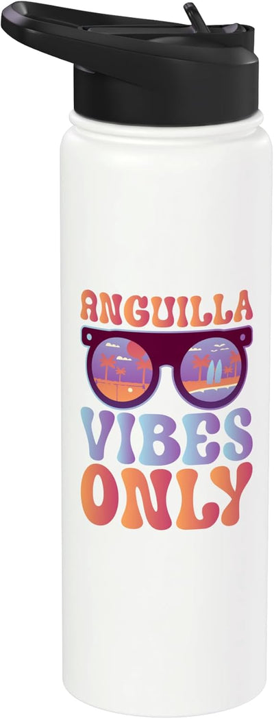 Botella agua acero inox aislada con buceo
