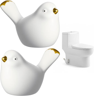 2 Tapas Decorativas Blancas para Pernos Inodoro