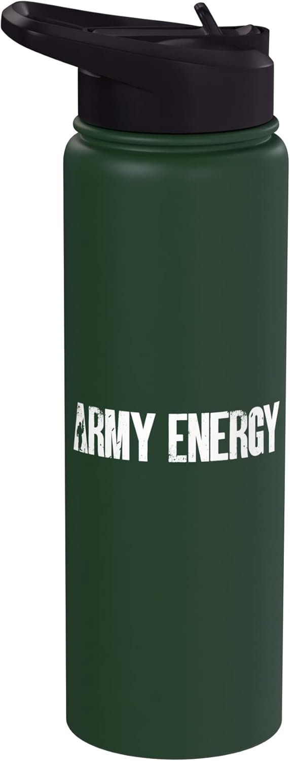 Bottella de agua acero inoxidable estilo militar sin BPA