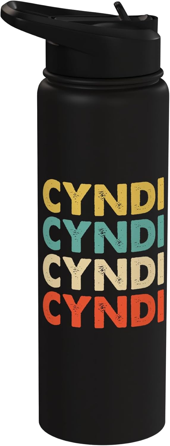 Botella de agua acero inoxidable sin BPA Cyndi Name