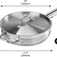 Sartén Acero Inox 18/8 3qt Con Tapa 2.8pulg