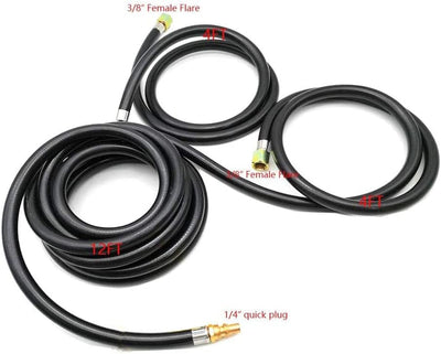 Manguera propano RV 16ft divisor Y para 2 parrillas gas 1/4pulg
