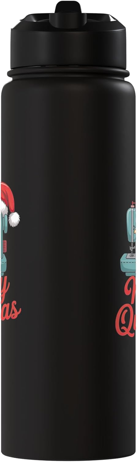 Botella agua térmica acero inox navideña con Santa