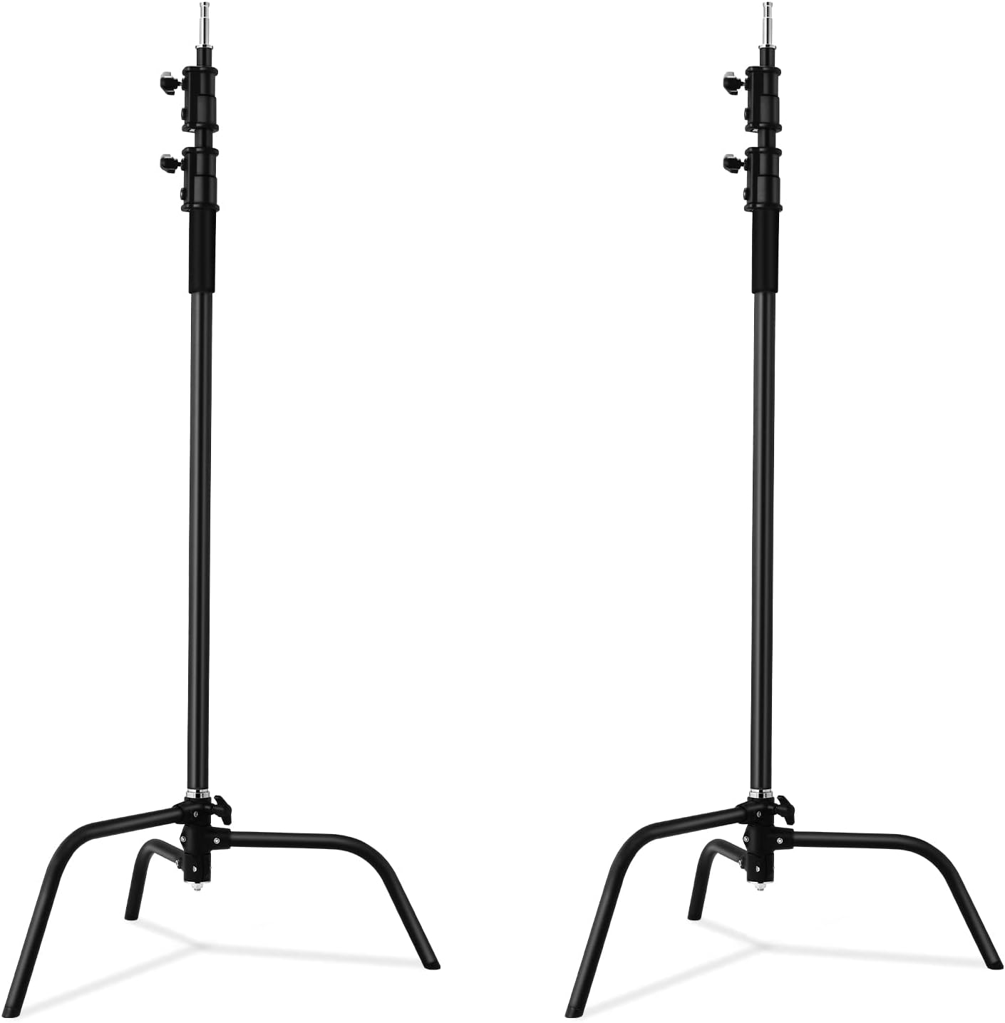 Kit 2 soportes C acero luz estudio ajustable 5-10.8ft