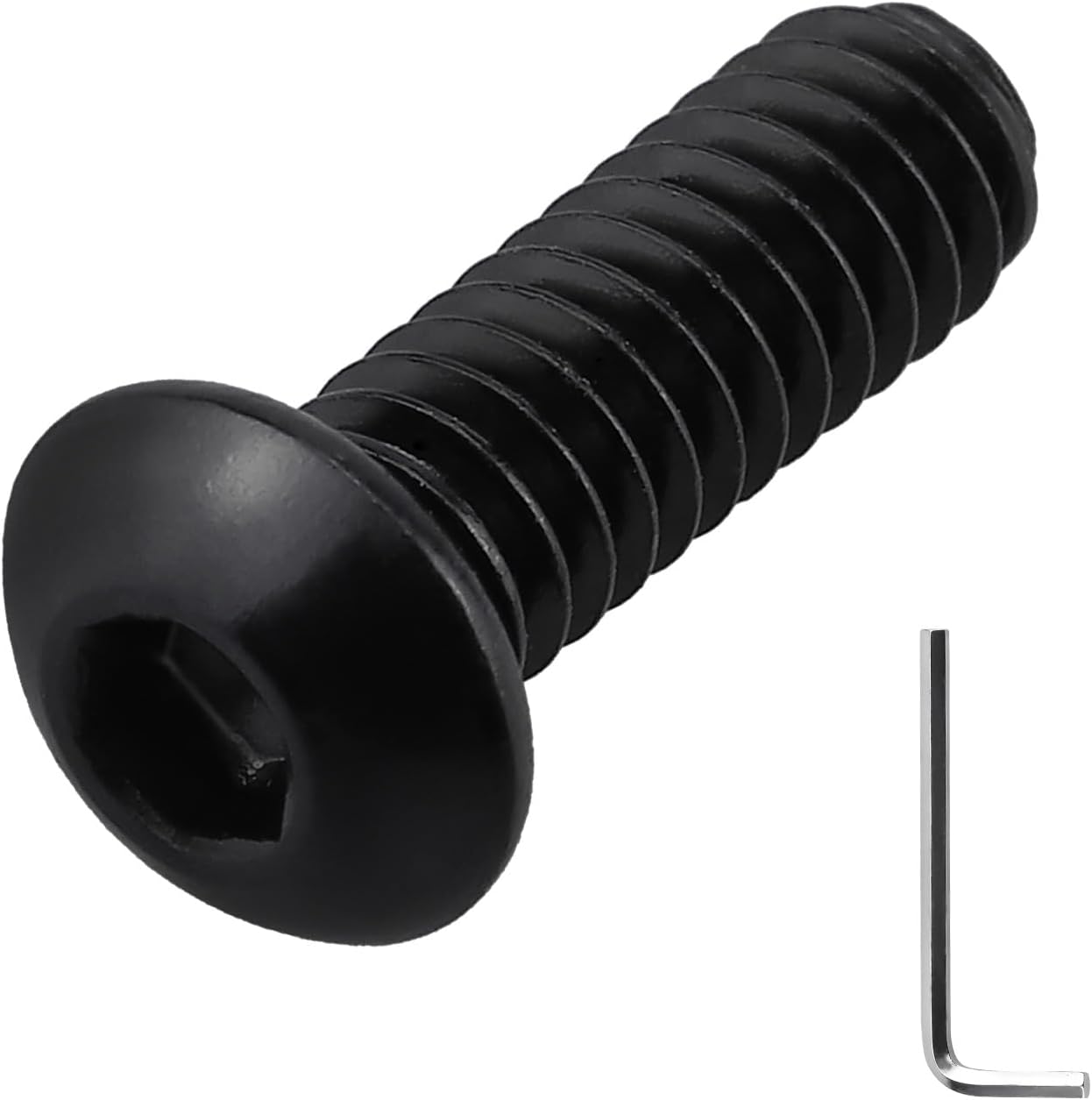 Pack 100 tornillos acero inox 304 negro con llave