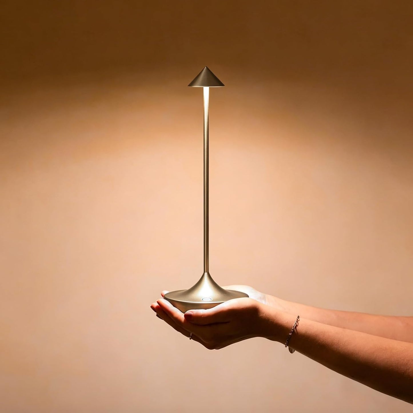2 Lámparas Mesa LED Recargables Inalámbricas 3 Colores