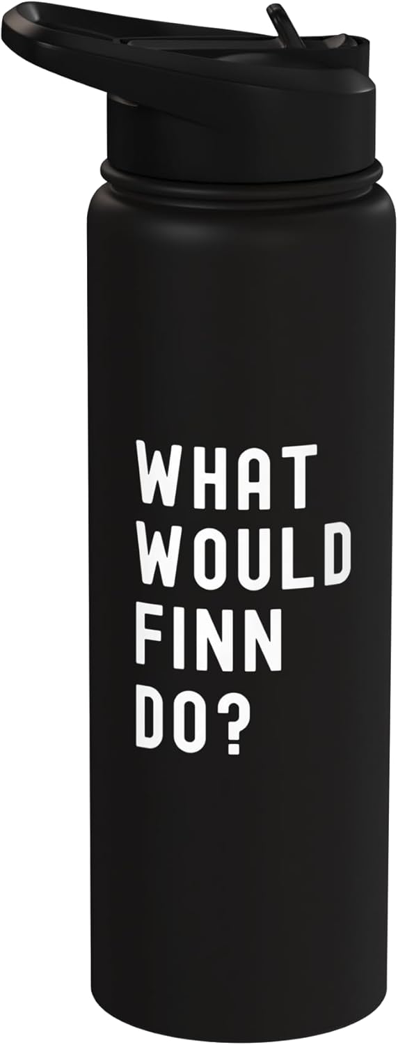 Bottella de agua acero inoxidable aislada What Would Finn Do