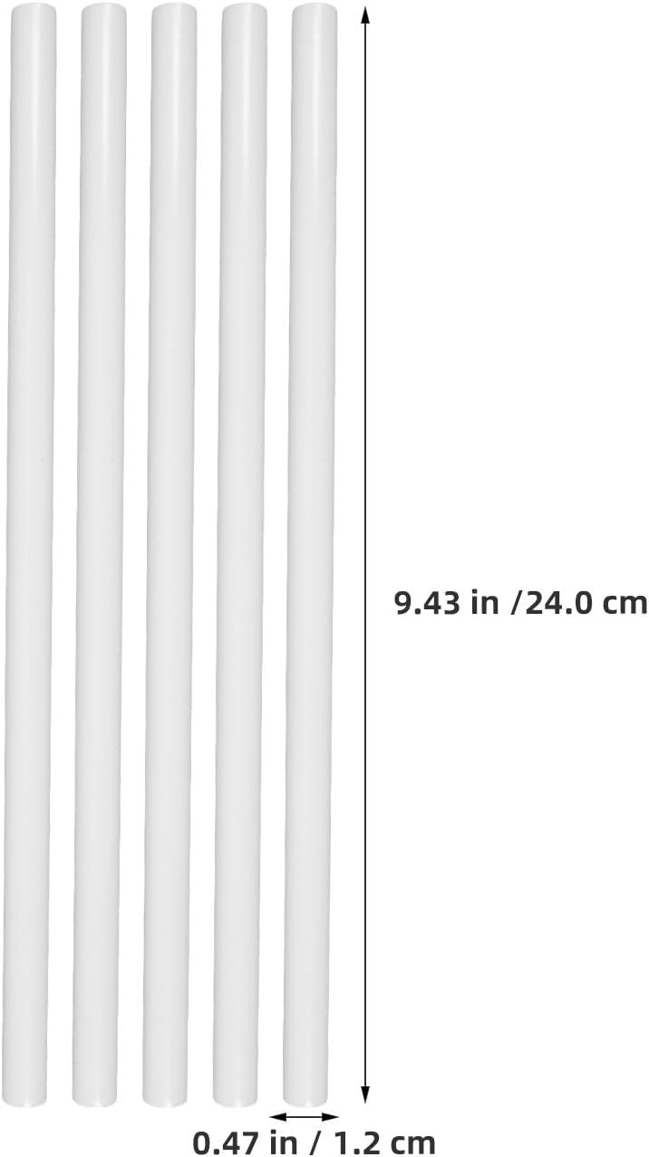 Varillas de plástico blanco para tartas de bodas 9.5 pulgadas