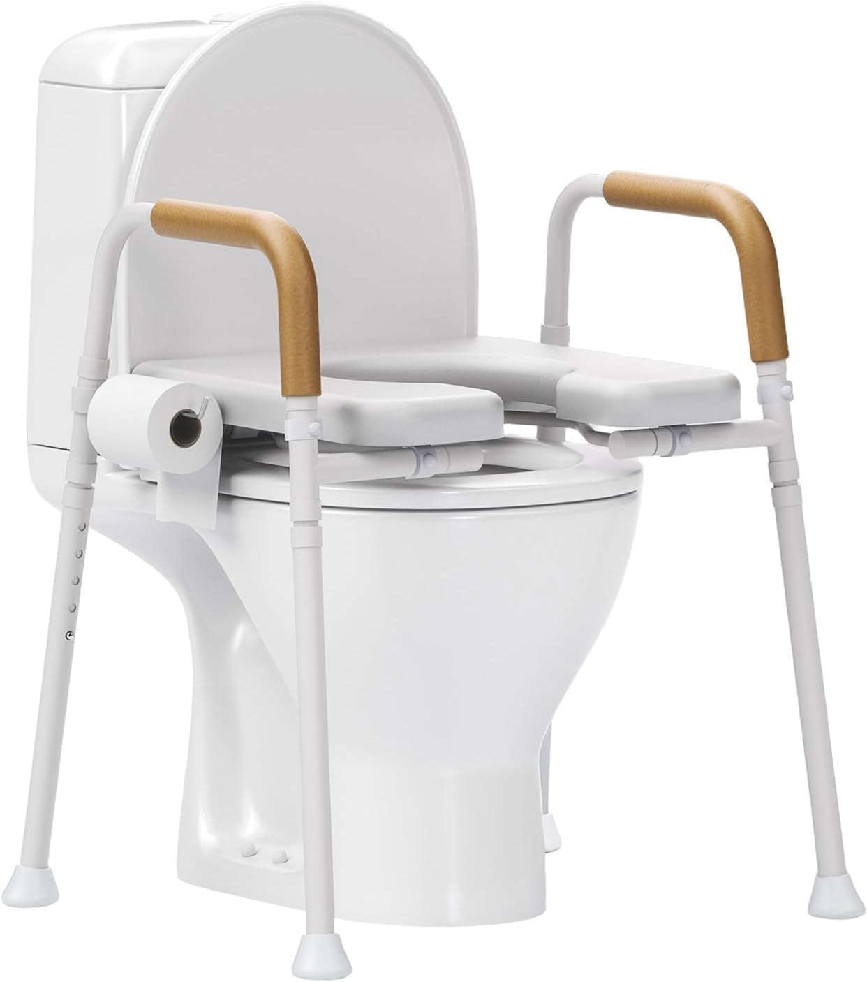 Elevador inodoro acero espuma viscoelástica asiento abatible 350lb