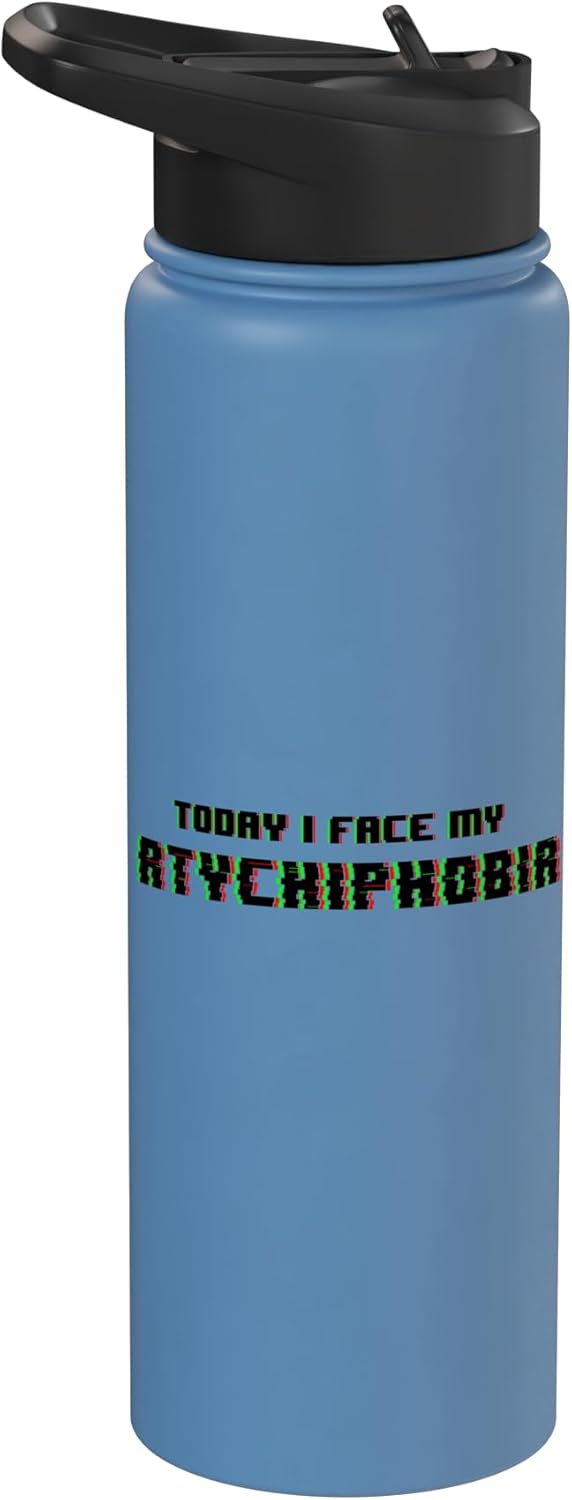 Botella de agua acero inoxidable para atychiphobia