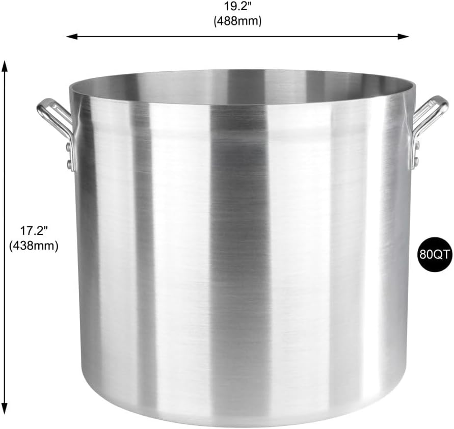 Olla Aluminio 80qt Sin Cubierta