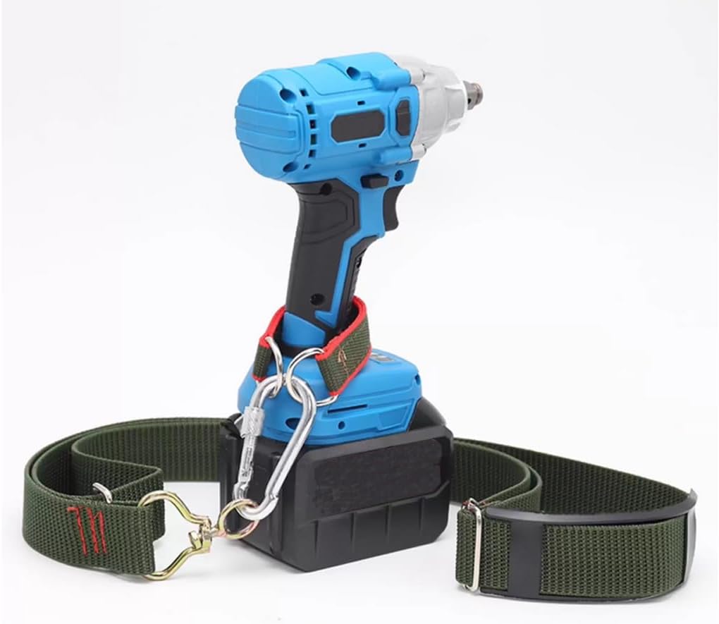 Llave impacto inalámbrica ajustable soporte correa verde