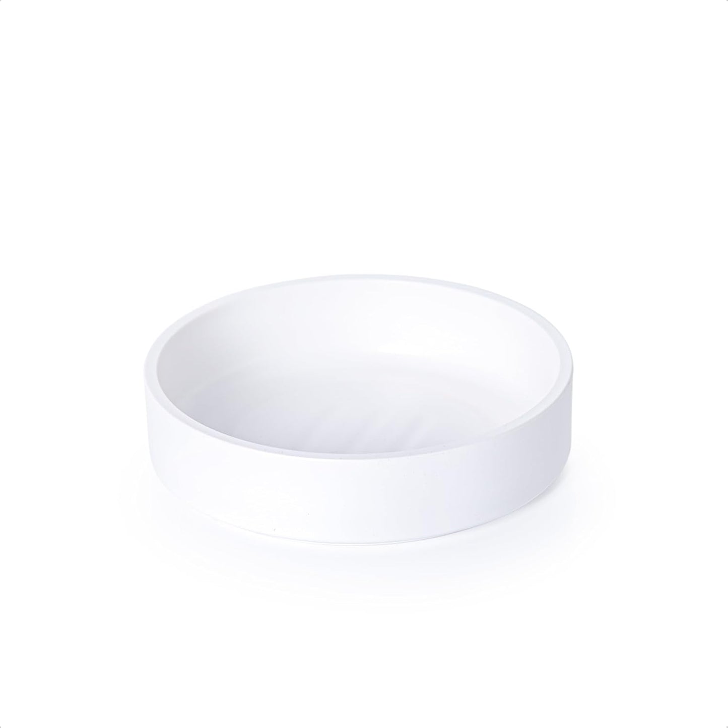 Platillo Plástico 6pulg Bandeja Drenaje Planta Resistente Blanco