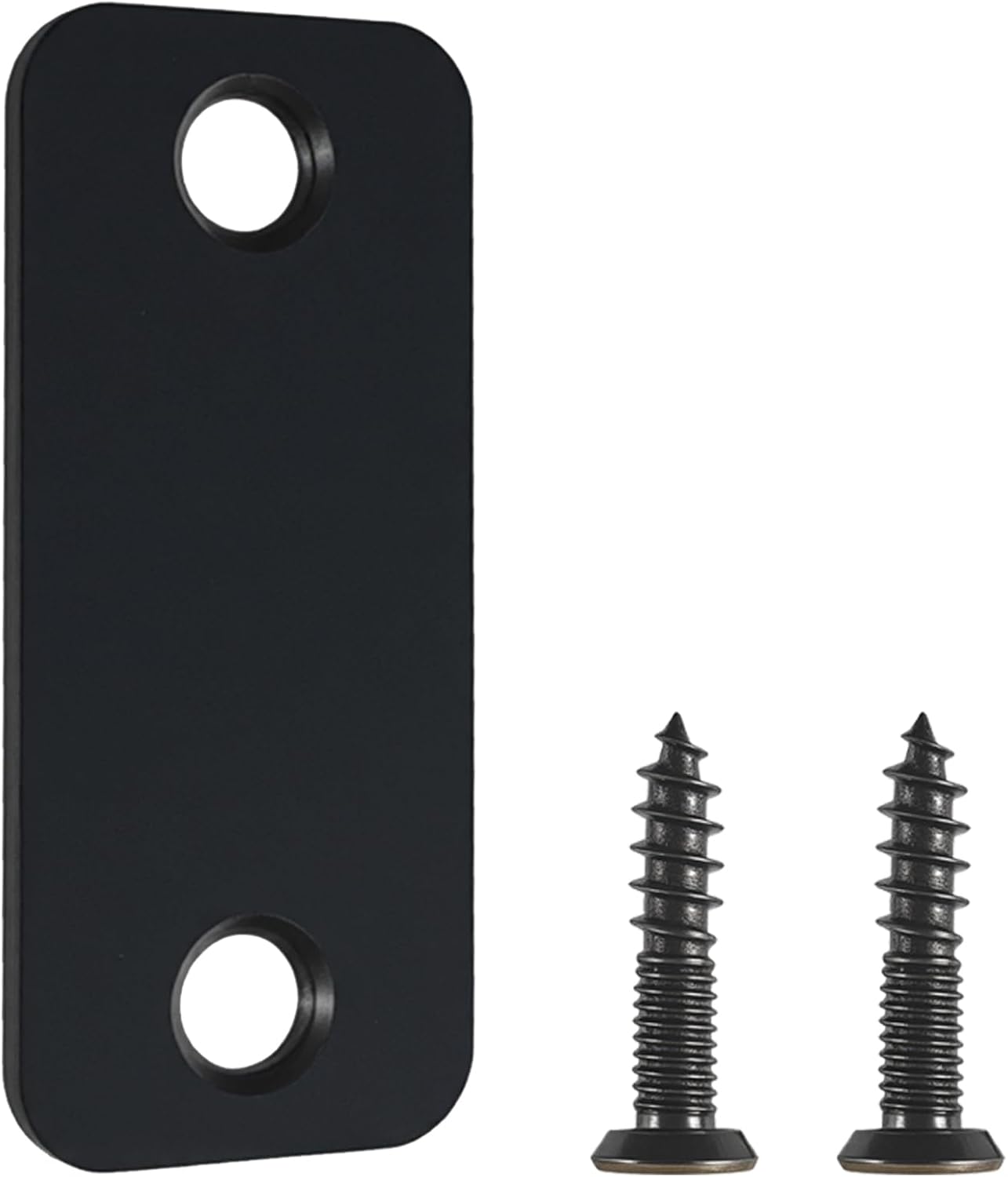 Placa cubierta orificio puerta 1x2-1/4 pulg acero inox negro