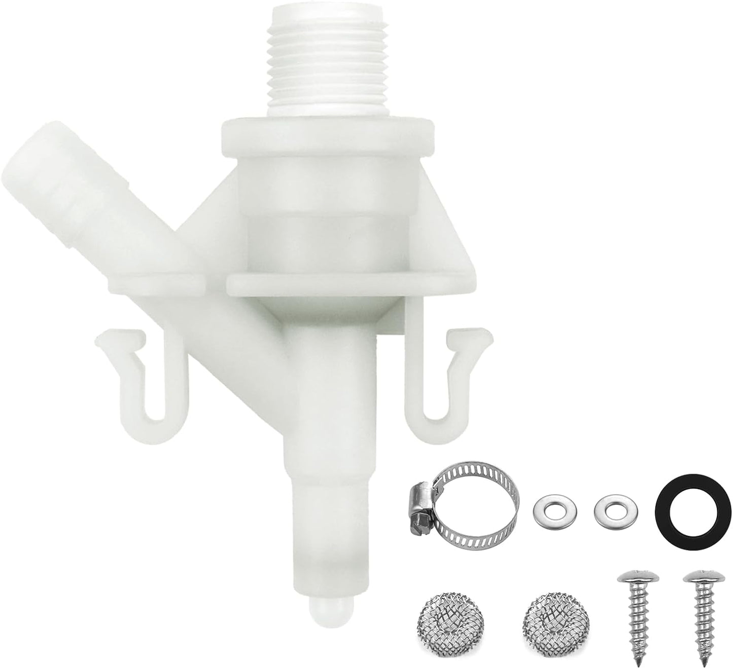 Kit repuesto válvula agua plástico para inodoro RV Dometic