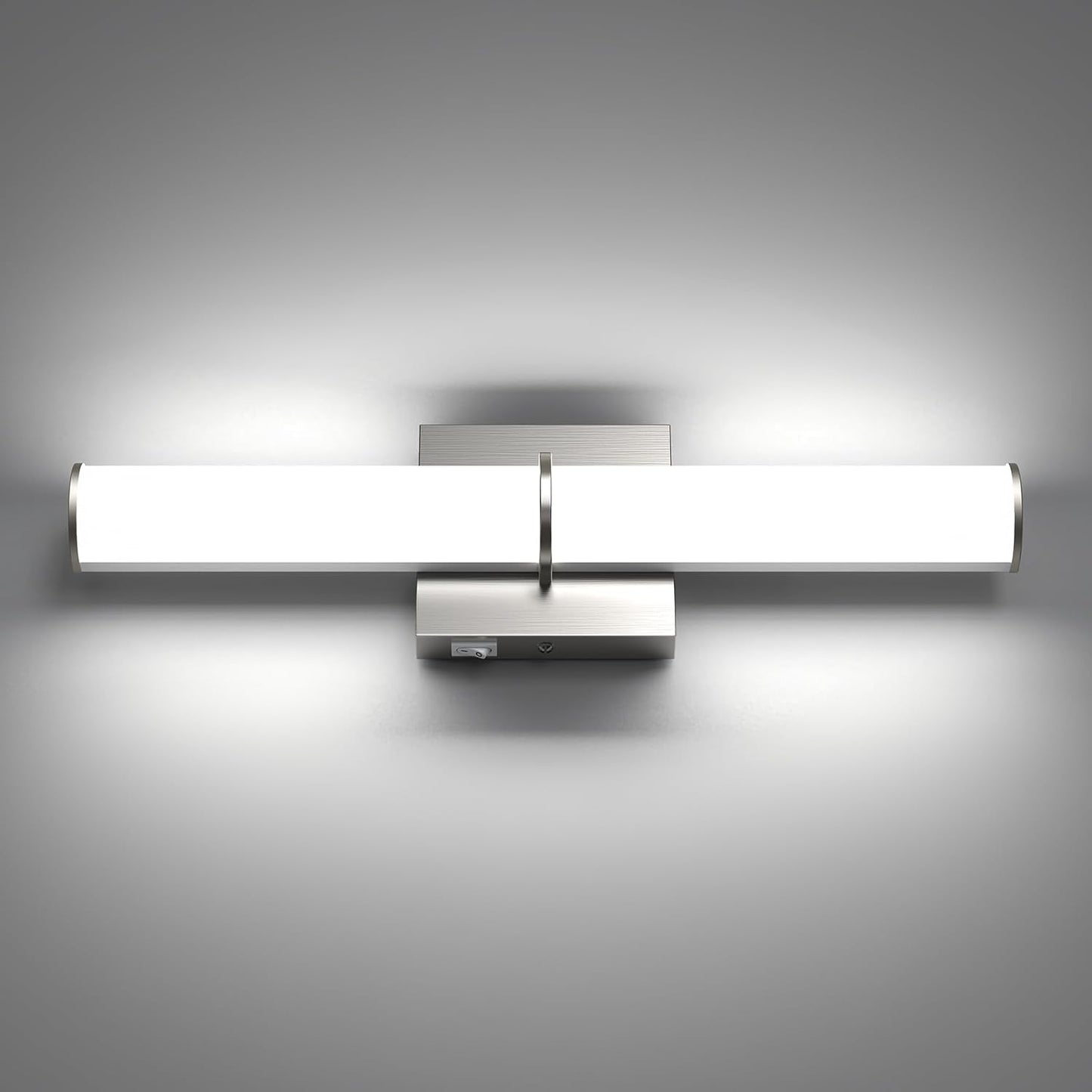 Lámpara tocador LED 12W 5000K barra níquel cepillado 1200lm