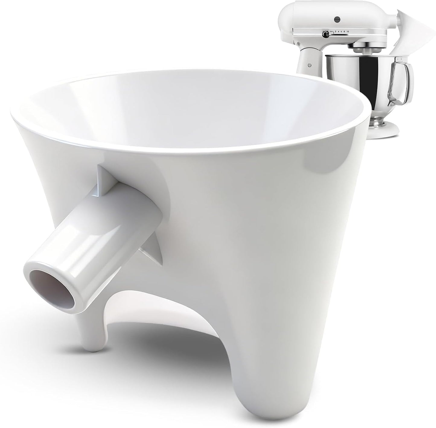 Embudo de harina para mezclador KitchenAid de 5 cuartos
