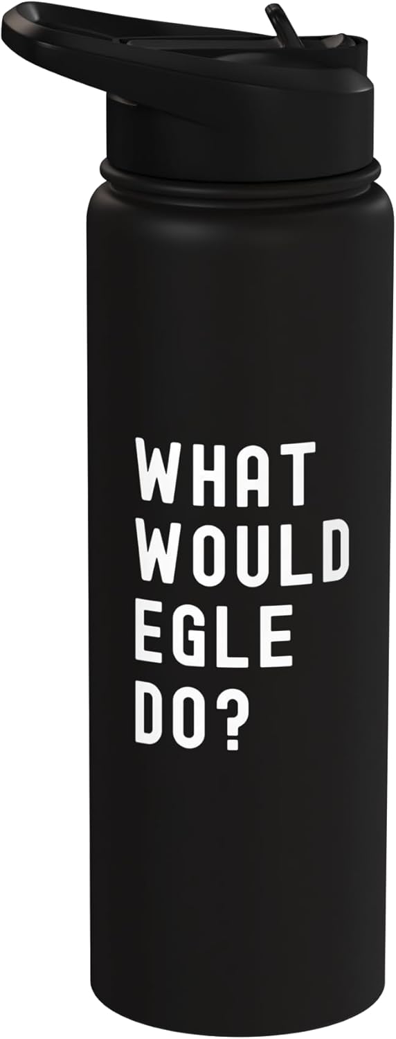 Bottella de agua aislada acero inoxidable What Would Egle Do