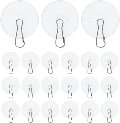 100 Pzas Gancho Techo Autoadhesivo Transparente para Decoración