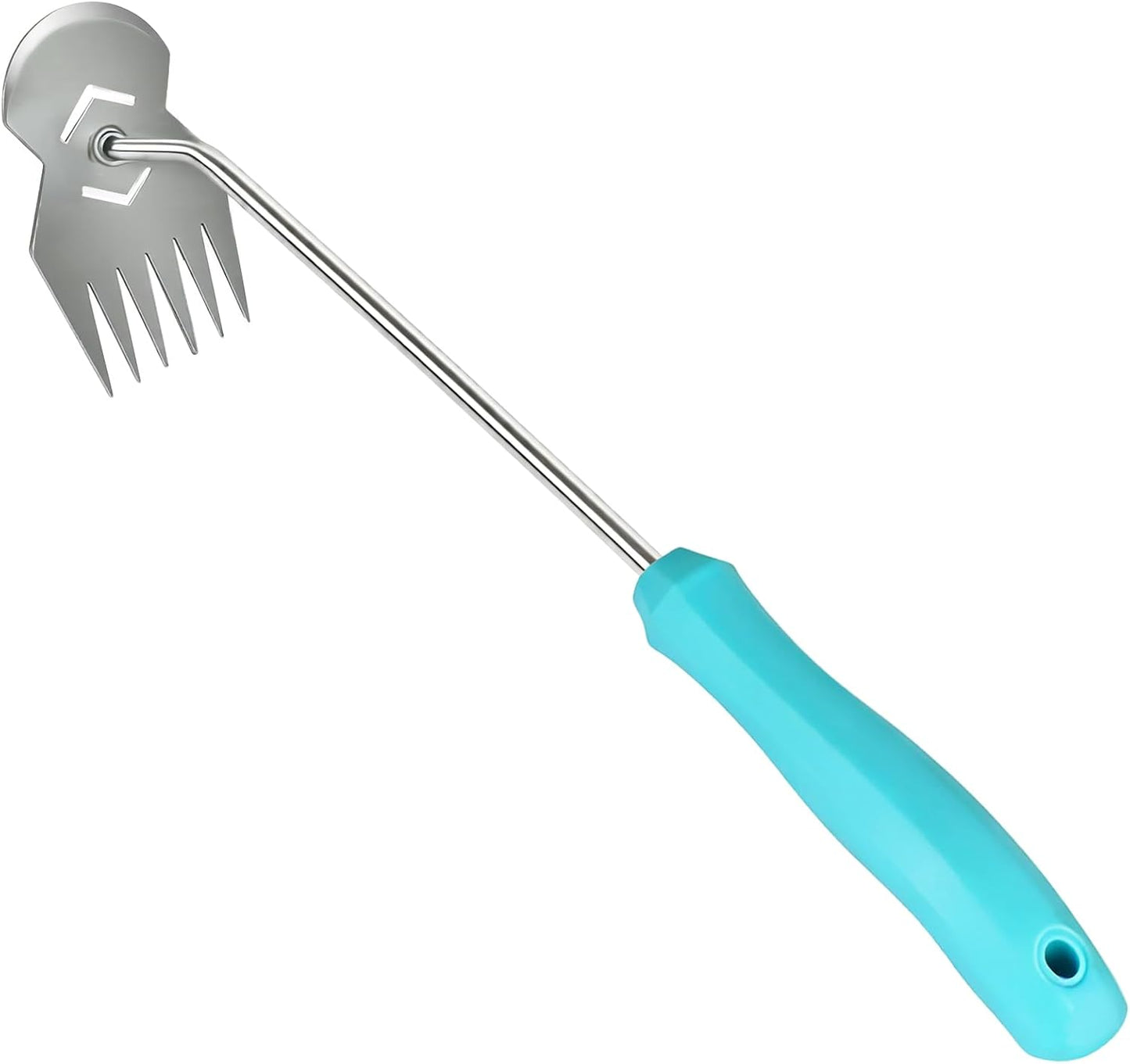 Herramienta deshierbe acero inox 6 dientes mango ergonómico
