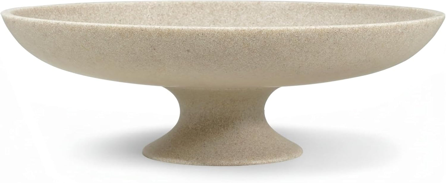 Cuenco decorativo pedestal moderno para hogar 11.45pulg
