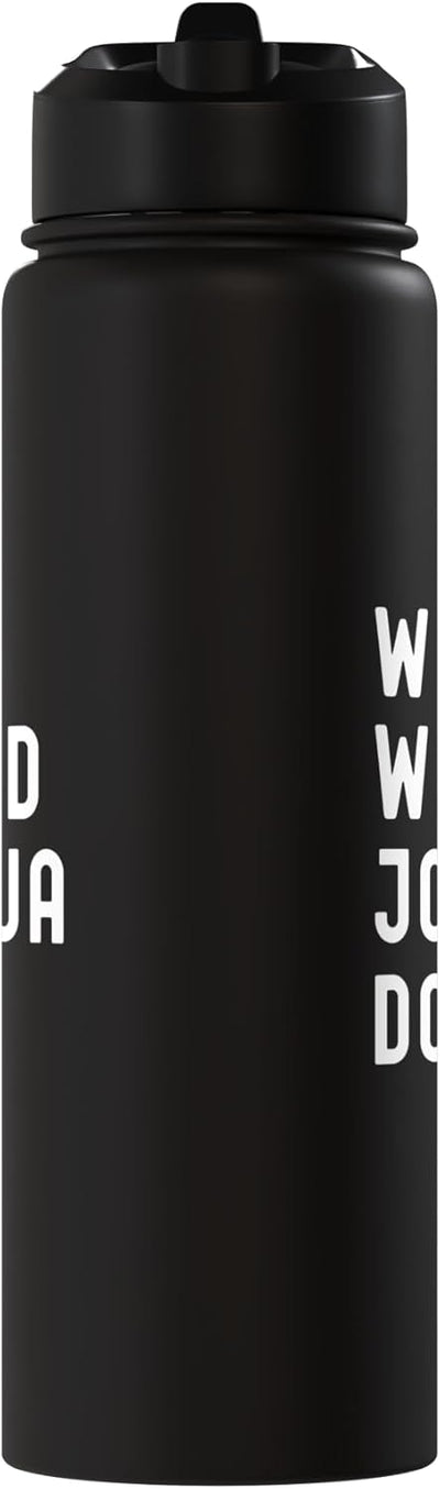 Bottella de agua aislada acero inoxidable What Would Joshua Do