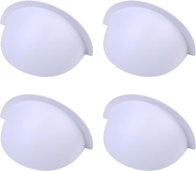 Pack 4 cubiertas opacas media sombra para luz empotrada 6pulg