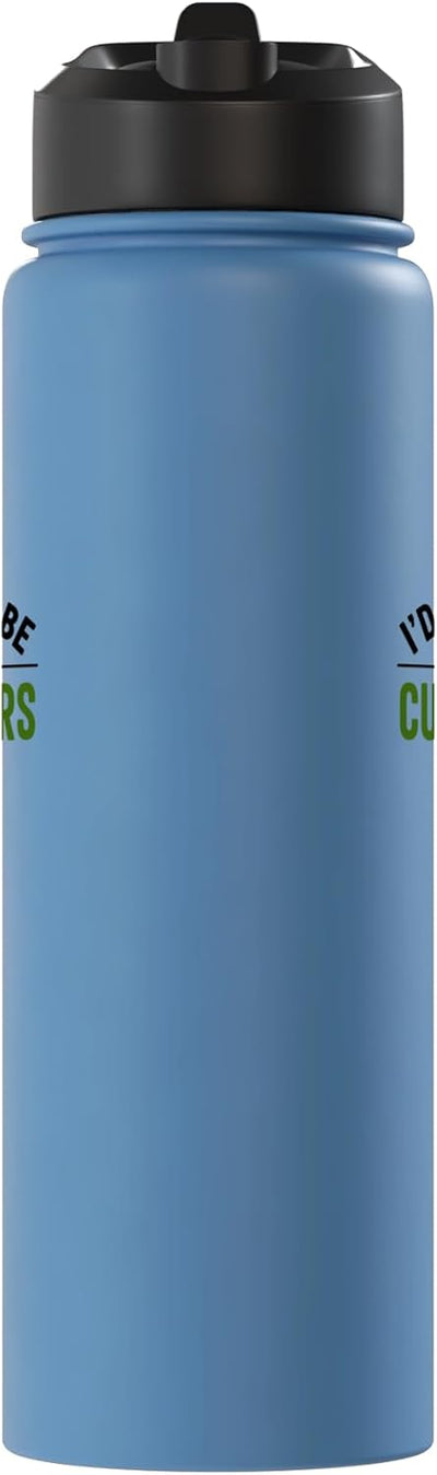 Botella agua acero inox aislada Dill Pickle