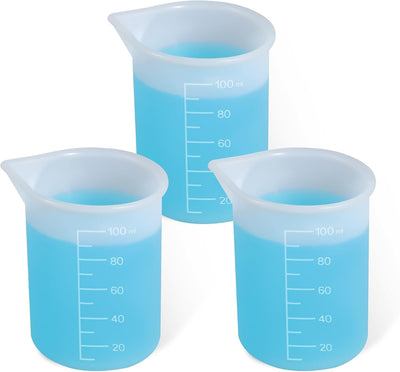 3 Vasos Silicona Dispensadores Detergente Reutilizables