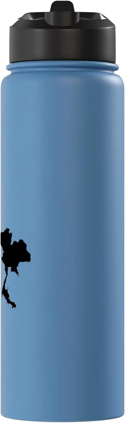 Botella agua acero inox aislada para viaje