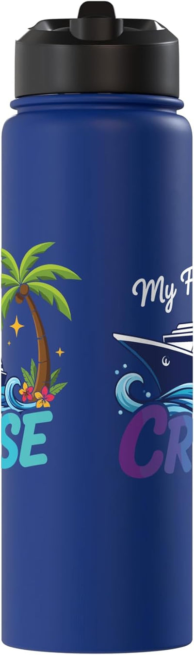 Botella de agua acero inoxidable aislada para primer crucero