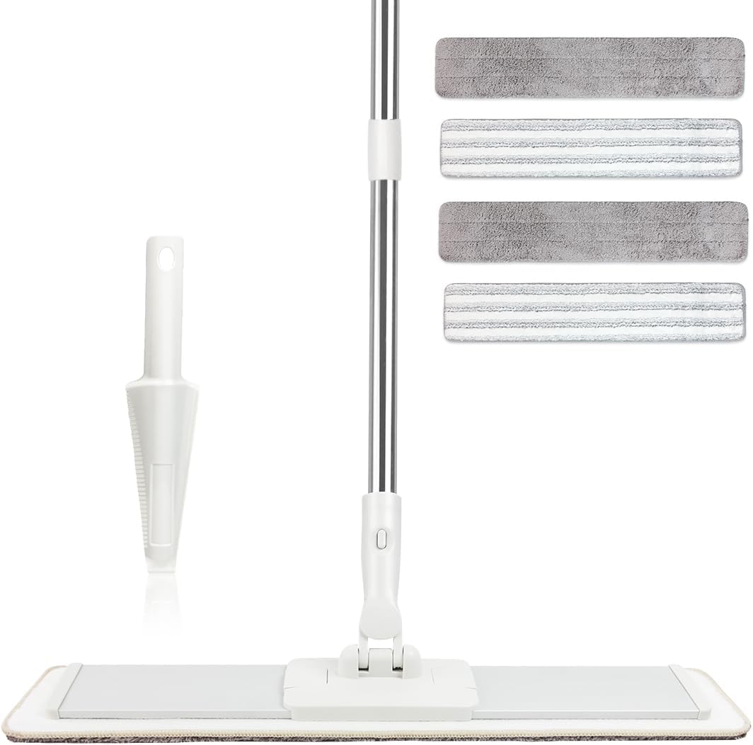 Sistema mopa microfibra 20pulg acero inox blanco